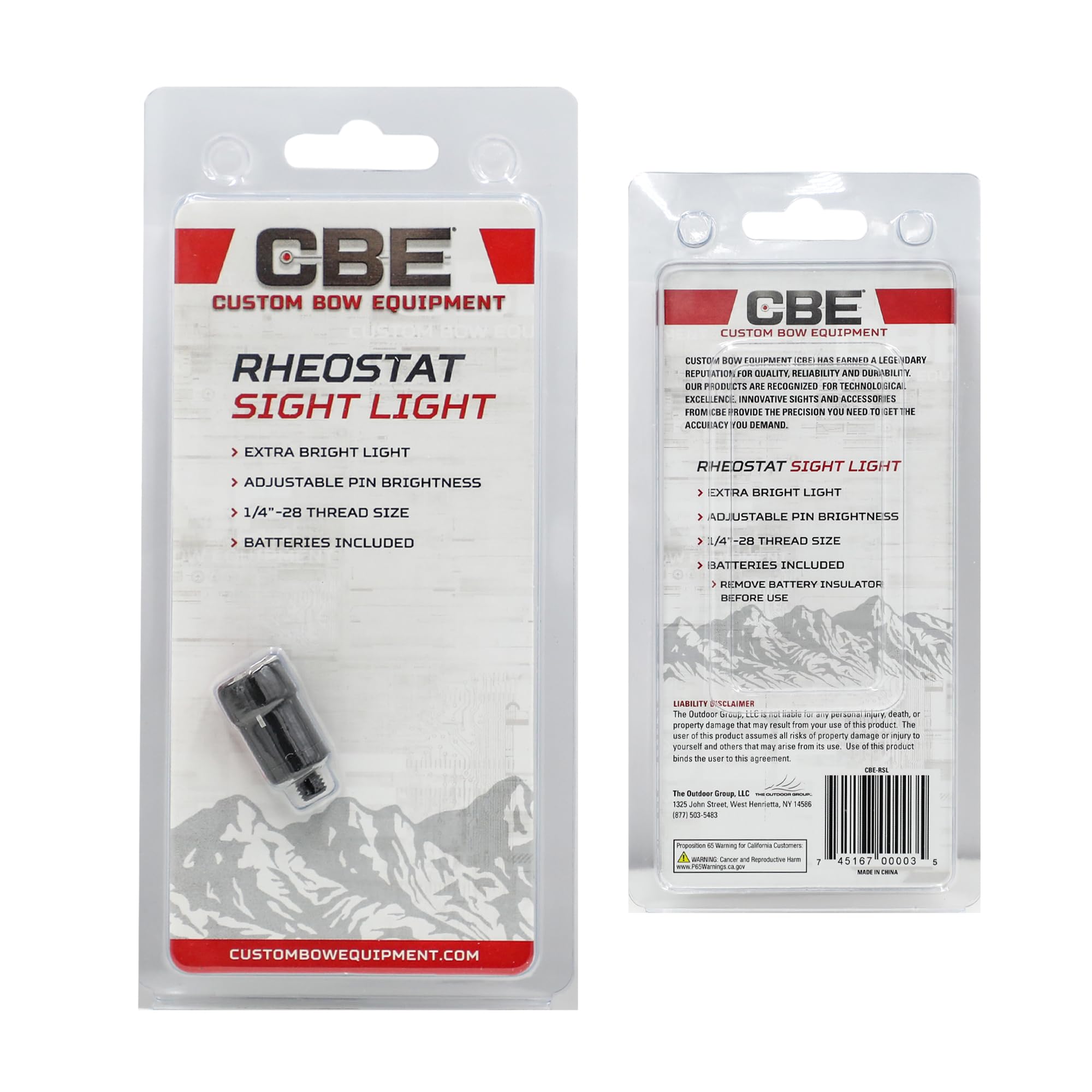 Cbe Rack Light Current CBE Rheostat sight light – Prairie Mountain Outdoors